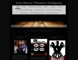ironhorsetheatrecompany.com screenshot