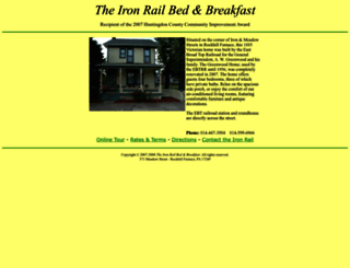 ironrailbandb.com screenshot