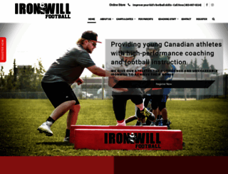 ironwillfootball.ca screenshot