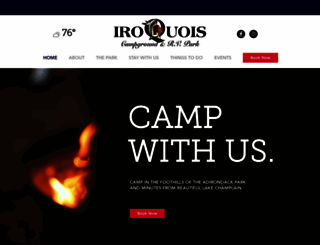 iroquoiscampground.com screenshot