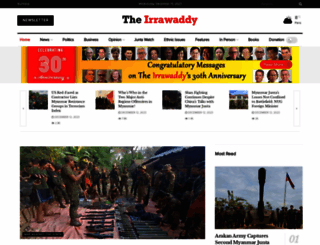 irrawaddy.com screenshot