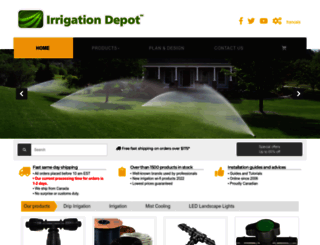 irrigationdepot.ca screenshot