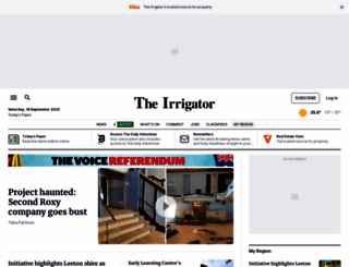 irrigator.com.au screenshot