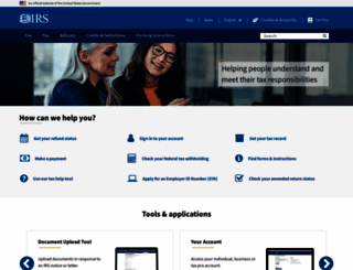 irs.gov screenshot