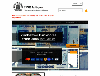 irveantiques.com screenshot