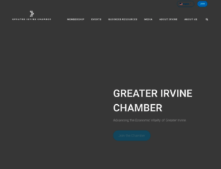 irvinechamber.com screenshot