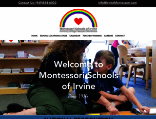 irvinemontessori.com screenshot