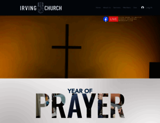 irvingchurch.org screenshot