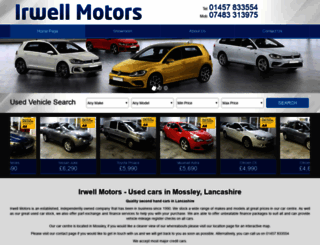 irwellmotors.co.uk screenshot