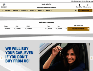 irwinautoco.com screenshot