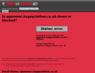is.spammer.happyclothes.co.uk.downorblocked.net screenshot