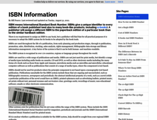 isbn-information.com screenshot