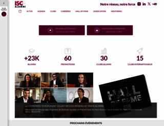 iscparis-alumni.com screenshot