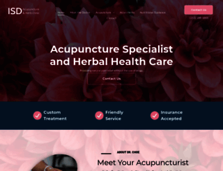 isdacupuncture.com screenshot