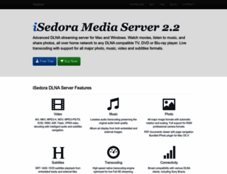 isedora.com screenshot