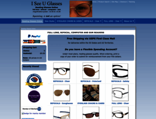 iseeuglasses.com screenshot