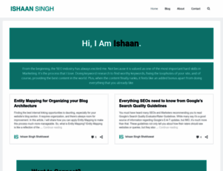 ishaanss.com screenshot