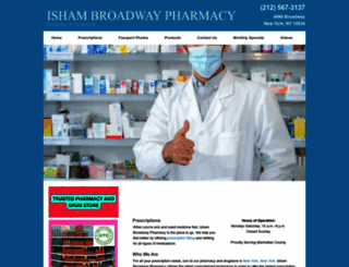 ishambroadwaypharmacy.com screenshot