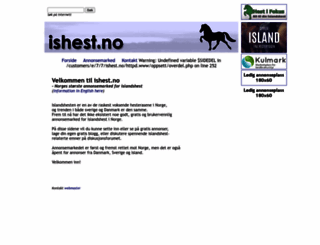 ishest.no screenshot