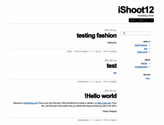ishoot12.wordpress.com screenshot