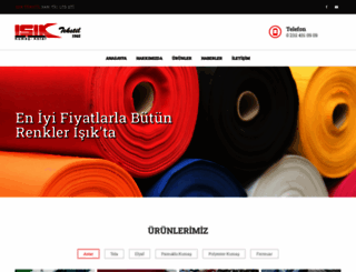 isiktekstil.com.tr screenshot