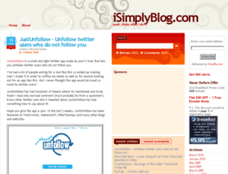 isimplyblog.com screenshot