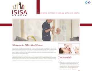 isisahealthcare.co.za screenshot