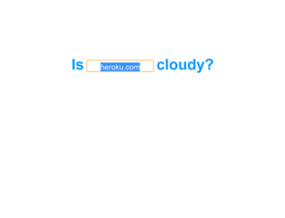 isitcloudy.com screenshot