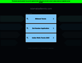 islamabadtennis.com screenshot