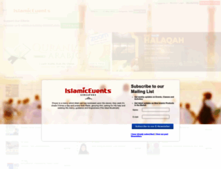islamicevents.sg screenshot