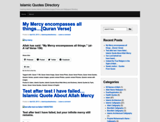 islamicquotesdirectory.wordpress.com screenshot
