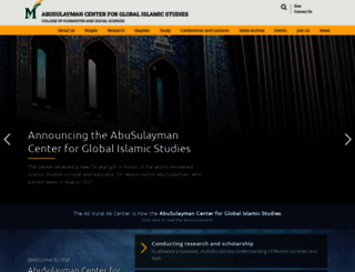 islamicstudiescenter.gmu.edu screenshot
