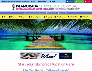 islamoradachamber.com screenshot