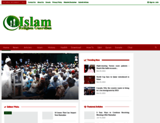 islamreligionguardian.com screenshot