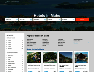 island-mahe-hotels.com screenshot