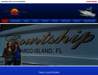 islandboatlettering.com screenshot