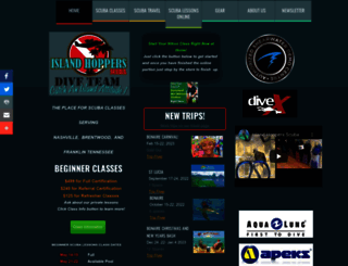 islandhopperscuba.com screenshot