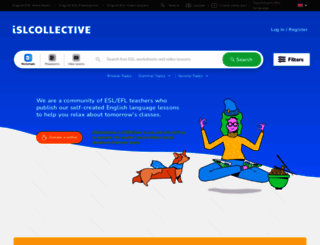 islcollective.com screenshot