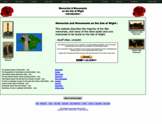 isle-of-wight-memorials.org.uk screenshot