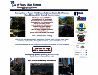 isleofpalmsbikerentals.com screenshot