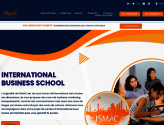 ismac.fr screenshot