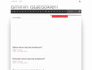 ismininistatistikleri.com screenshot
