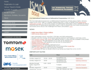 ismp2012.org screenshot