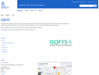 isofys.be screenshot