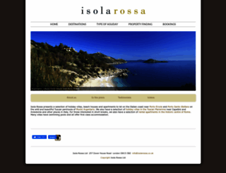 isolarossa.co.uk screenshot