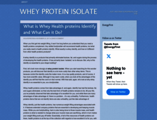 isolateprotein.wordpress.com screenshot