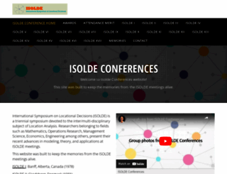 isoldeconference.org screenshot