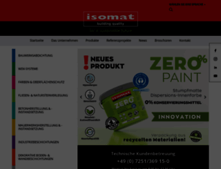 isomat.com.de screenshot