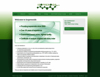 isoprenoids.com screenshot