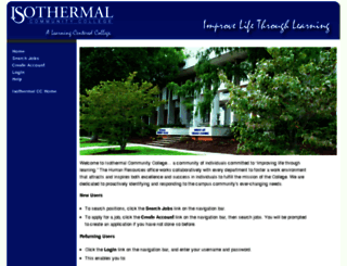 isothermal.peopleadmin.com screenshot